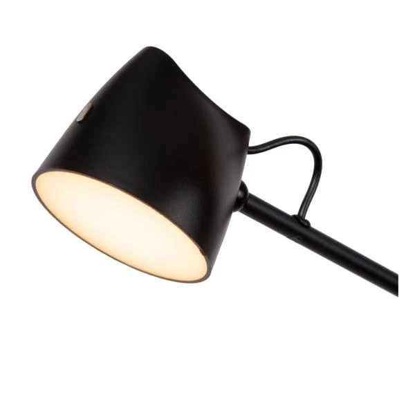 Lucide MILNE - Floor lamp - LED Dim. - 1x8W 2700K - Black - detail 1
